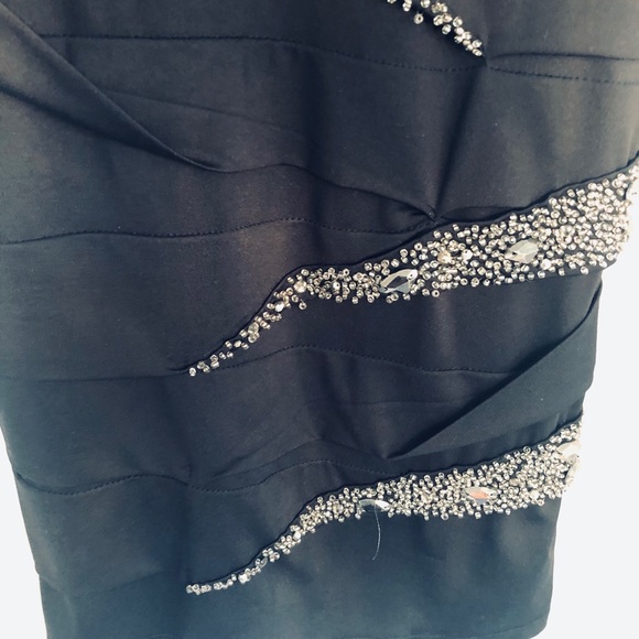 Formal Beaded Mini Dress - Picture 6 of 7